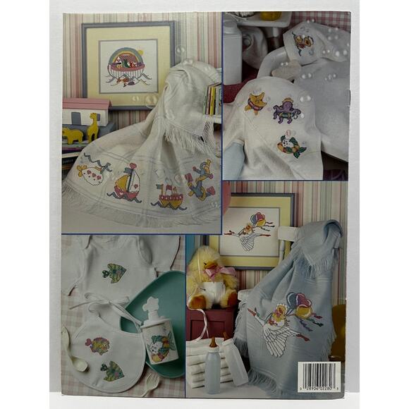 VTG Leisure Arts Cross Stitch Design Book-Water Babies Designs - Picture 2 of 3